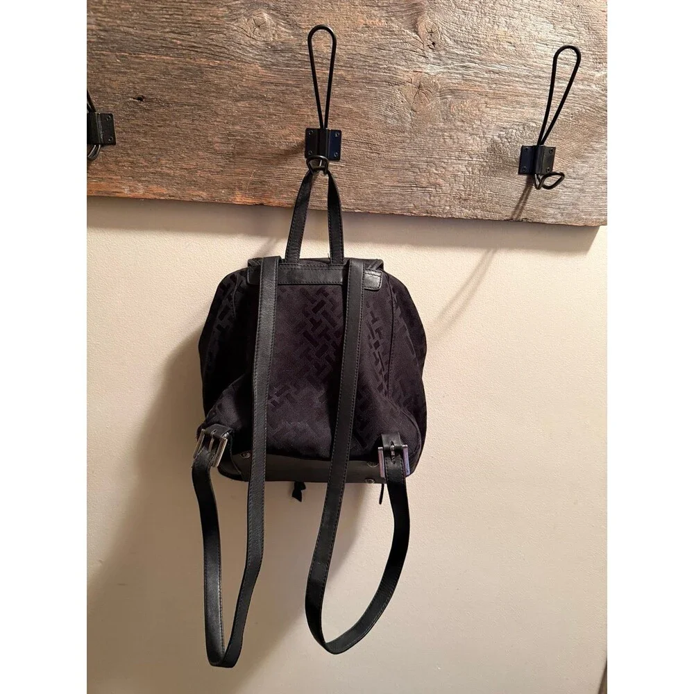 Talbots Black Sigmaute Cloth Backpack EUC